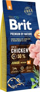Brit Premium by Nature Pies Medium Junior Sucha Karma 15kg
