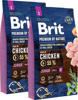 Brit Premium by Nature Pies Small Junior Sucha Karma 2x8kg DWU-PAK WYPRZEDAŻ