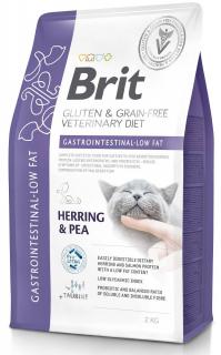 Brit Veterinary Diet Kot Gastrointestinal LOW FAT HerringPea Sucha Karma ze śledziem 2kg
