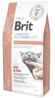 Brit Veterinary Diet Kot Renal EggPea Sucha Karma z jajami i groszkiem 5kg WYPRZEDAŻ