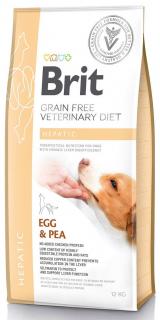 Brit Veterinary Diet Pies Hepatic EggPea Sucha Karma z jajami i groszkiem 12kg