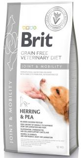 Brit Veterinary Diet Pies JointMobility HerringPea Sucha Karma ze śledziem 12kg