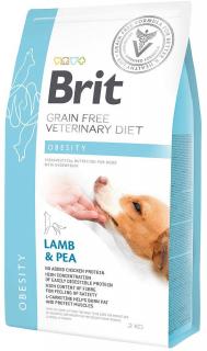 Brit Veterinary Diet Pies Obesity LambPea Sucha Karma z jagnięciną 2kg