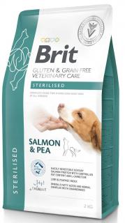 Brit Veterinary Diet Pies Sterilised SalmonPea Sucha Karma z łososiem 2kg
