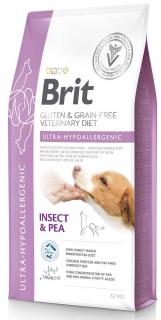 Brit Veterinary Diet Pies Ultra-Hypoallergenic InsectPea Sucha Karma z insektami i groszkiem 12kg WYPRZ3EDAŻ