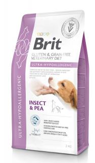 Brit Veterinary Diet Pies Ultra-Hypoallergenic InsectPea Sucha Karma z insektami i groszkiem 2kg