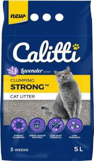 Calitti Strong Lavender Żwirek bentonitowy Lawenda poj. 5l
