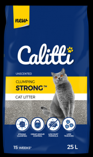 Calitti Strong Żwirek bentonitowy Bezzapachowy poj. 25l