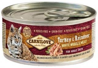 Carnilove Kot Turkey  Reindeer Mokra Karma z indykiem i reniferem 100g PUSZKA