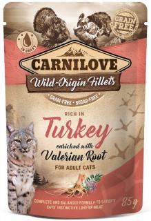 Carnilove Kot Turkey  Valerian Mokra karma z indykiem i walerianą 85g