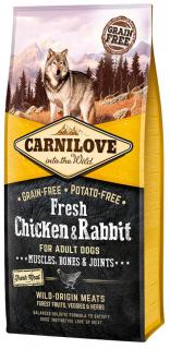 Carnilove Pies Fresh Chicken  Rabbit Sucha Karma z kurczakiem i królikiem 2x12kg DWU-PAK WYPRZEDAŻ
