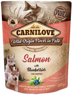 Carnilove Pies Puppy Salmon  Blueberries Mokra karma z łososiem 300g SASZETKA