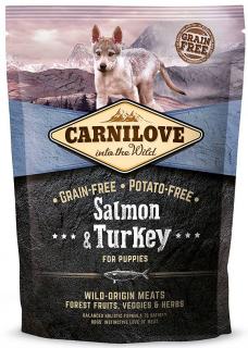 Carnilove Pies Salmon  Turkey Puppy Sucha Karma z łososiem i indykiem 1.5kg