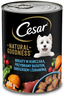 Cesar Pies Mokra karma z kurczakiem 400g