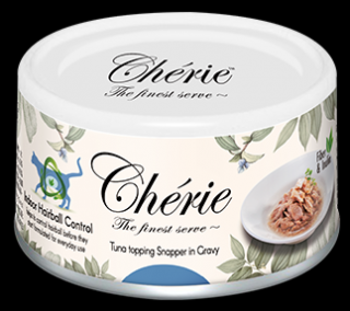 Cherie Hairball Control Adult Tuna topping Snapper in Gravy Mokra Karma dla kota 80g