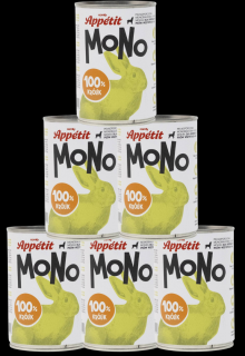 Comfy Appetit Mono Mokra Karma z królikiem dla psa 6x400g PAKIET