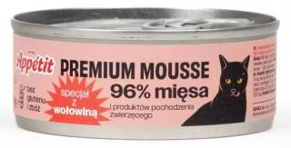 Comfy Appetit Premium Mousse Mokra Karma z wołowiną dla kota 85g