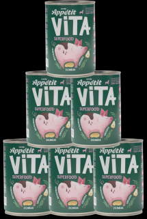 Comfy Appetit Vita Mokra Karma z wieprzowiną dla psa 6x400g PAKIET