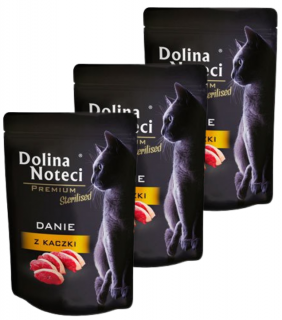 Dolina Noteci Kot Premium Adult Sterilised Danie z kaczki Mokra Karma 10x85g SASZETKA