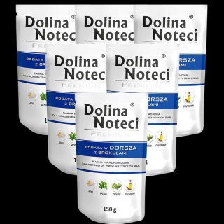 Dolina Noteci Premium Adult Mokra Karma z dorszem dla psa 10x150g PAKIET