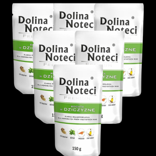 Dolina Noteci Premium Adult Mokra Karma z dziczyzną dla psa 10x150g PAKIET