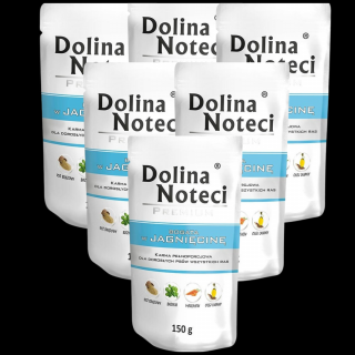 Dolina Noteci Premium Adult Mokra Karma z jagnięciną dla psa 10x150g PAKIET