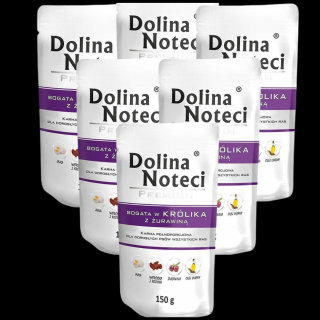 Dolina Noteci Premium Adult Mokra Karma z królikiem i żurawiną dla psa 10x150g PAKIET