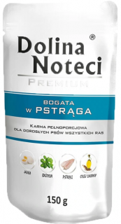 Dolina Noteci Premium Adult Mokra Karma z pstrągiem dla psa 150g