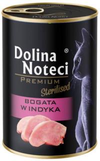 Dolina Noteci Premium Sterilised  Mokra Karma z indykiem dla kota 400g