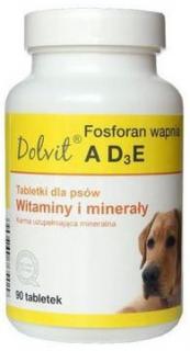 Dolvit Fosforan wapnia AD3E suplement mineralno-witaminowy dla psa 90 tab.