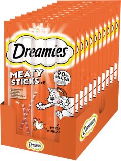 Dreamies Meaty Sticks Przysmak z pysznym kurczakiem 14x30g OPAKOWANIE ZBIORCZE