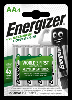 Energizer ACCU Recharge Power Plus Akumulatorki Ni-MH LR6 / AA 2000mAh op. 4szt.