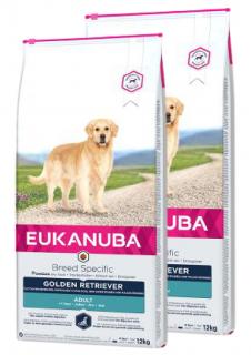 Eukanuba Pies Adult Golden Retriever Breed Sucha Karma 2x12kg DWU-PAK