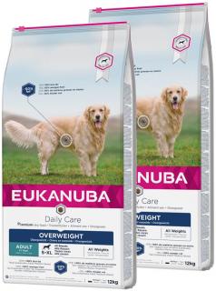 Eukanuba Pies Daily Care Overweight Sucha Karma 2x12kg DWU-PAK