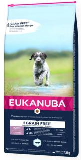 Eukanuba Pies Grain Free Puppy Large Ocean Fish Sucha Karma z rybami ocenicznymi 12kg