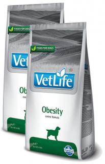 Farmina Vet Life Pies Obesity Sucha Karma 2x12kg DWU-PAK