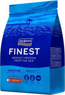 Fish4Dogs Finest Adult Small Cornish Sardine Sucha Karma z sardynkami dla psa 1.5kg [data ważności 08.02.2025]