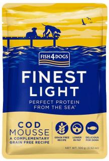 Fish4Dogs Finest Light Cod Mousse Mokra Karma dla psa 100g