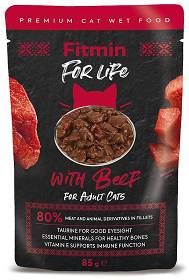 Fitmin For Life Cats Adult Mokra Karma z wołowiną dla kota 85g