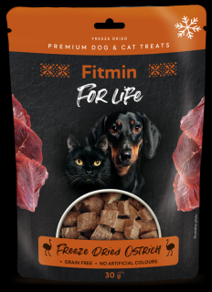 Fitmin Pies i Kot For Life Freeze Dried Ostrich przysmak 70g