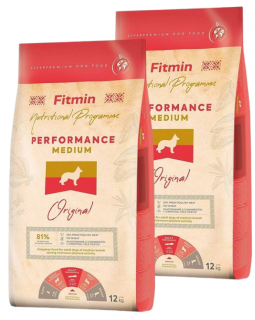 Fitmin Pies Medium Performance Sucha Karma 2x12kg DWU-PAK