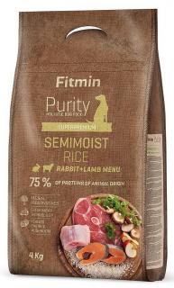 Fitmin Purity Rice Semimoist Adult Karma z królikiem i jagnięciną dla psa  4kg