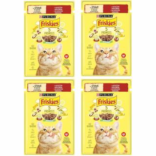 Friskies Kot Mokra Karma z wołowiną (sos) 26x85g