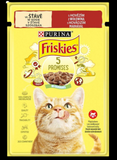 Friskies Kot Mokra Karma z wołowiną (sos) 85g