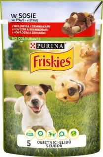 Friskies Pies Adult Mokra Karma z wołowiną (sos) 85g