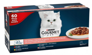 Gourmet Perle Kot Adult Mokra Karma Mix smaków 60x85g