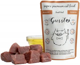 Gussto Fresh Kot Beef Mokra Karma z wołowiną 85g