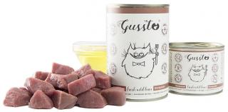 Gussto Fresh Kot Wild Boar Mokra Karma z dziczyzną 200g