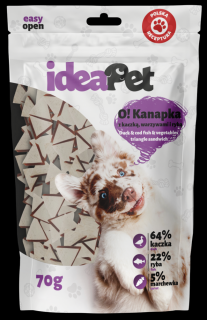IdeaPet O! Kanapka z kaczką, warzywami i rybą przysmak 70g WYPRZEDAŻ