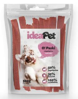 IdeaPet O! Paski z jagnięciną przysmak 500g